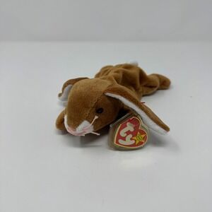 NWT 1995 The Beanie Baby Babies Collection Ears the Rabbit Retired P.E. Pellets